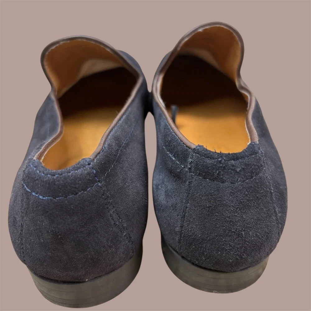 ZARA Mens Black Suede Loafers Slip On Dress Shoes EU 41 US 8 265/95‎